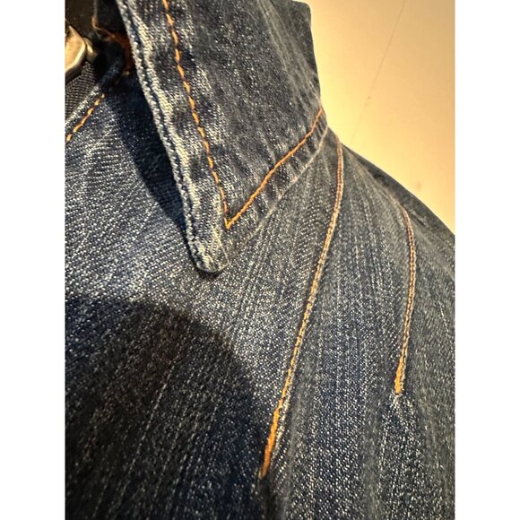 Vintage‎ Tommy Hilfiger BEAUTIFUL Denim Jacket with Nautical Patch size L (#374) - Picture 11 of 15